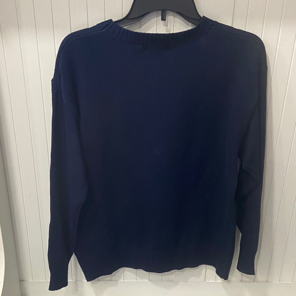 Harper Navy Knit Sweater - Picture 4 of 4